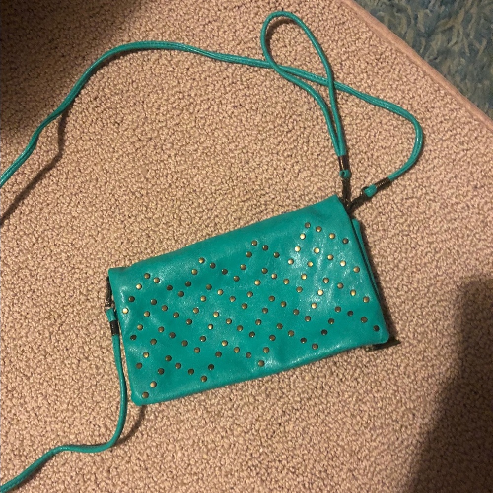 Studded crossbody/clutch EUC!